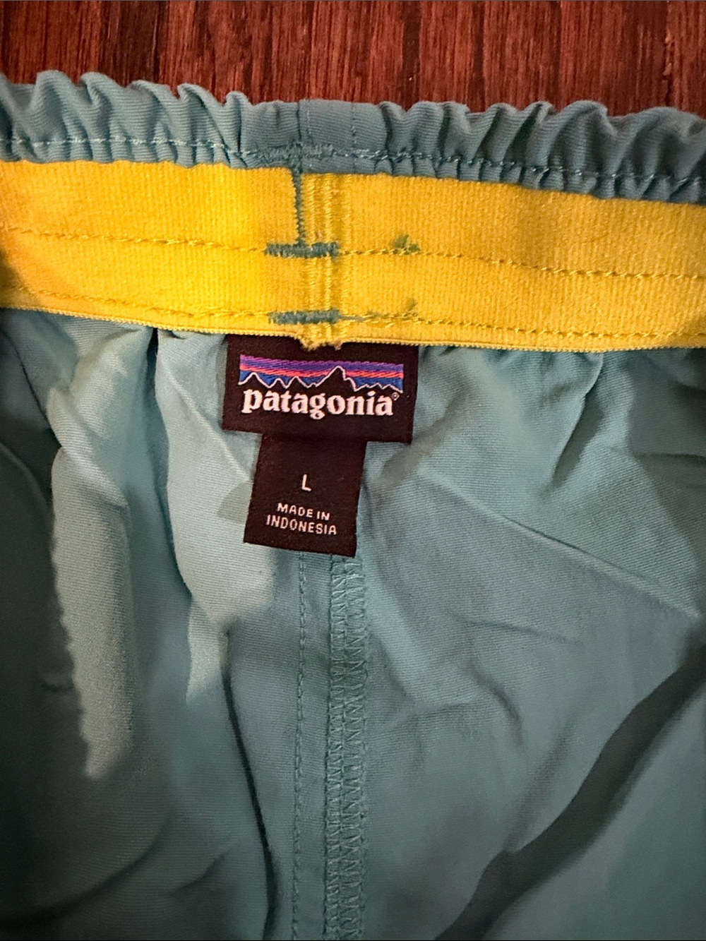 Patagonia Light Teal Baggies Shorts - Picture 2 of 3